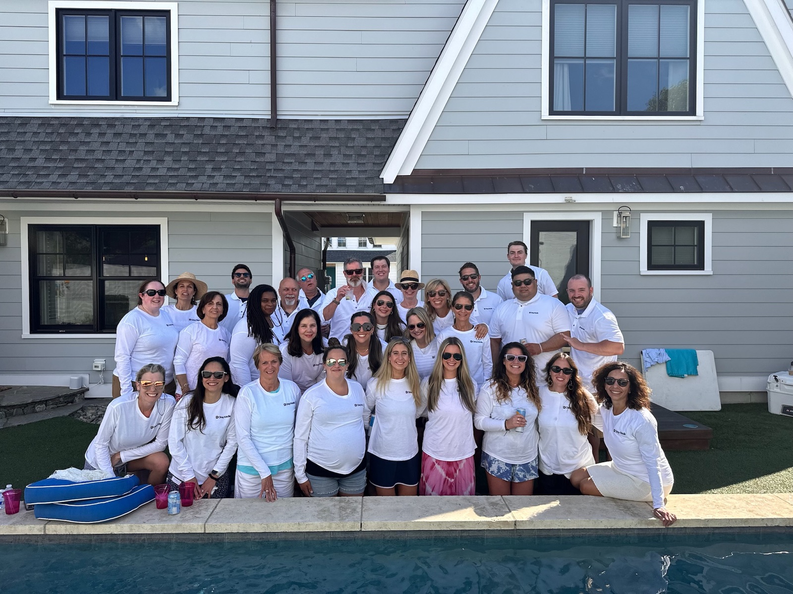 The Diray Media team together at a company event